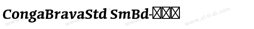 CongaBravaStd SmBd字体转换